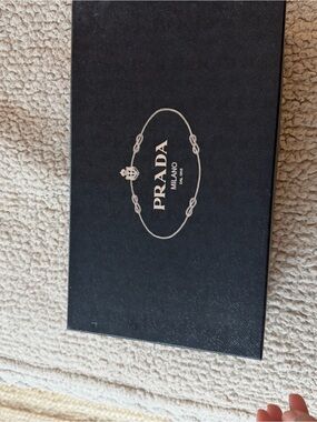 Prada Black Box with Silver Logo Emblem